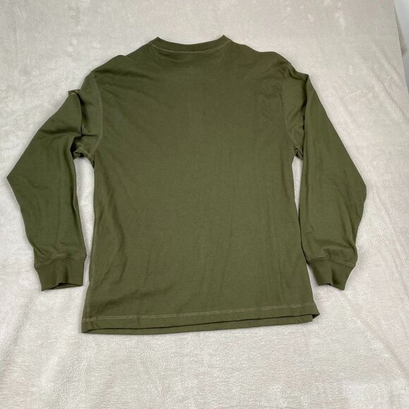 RedHead Mens Shirt M Green Henley Long Sleeve Cotton/Polyester Casual Everyday W - Picture 14 of 14